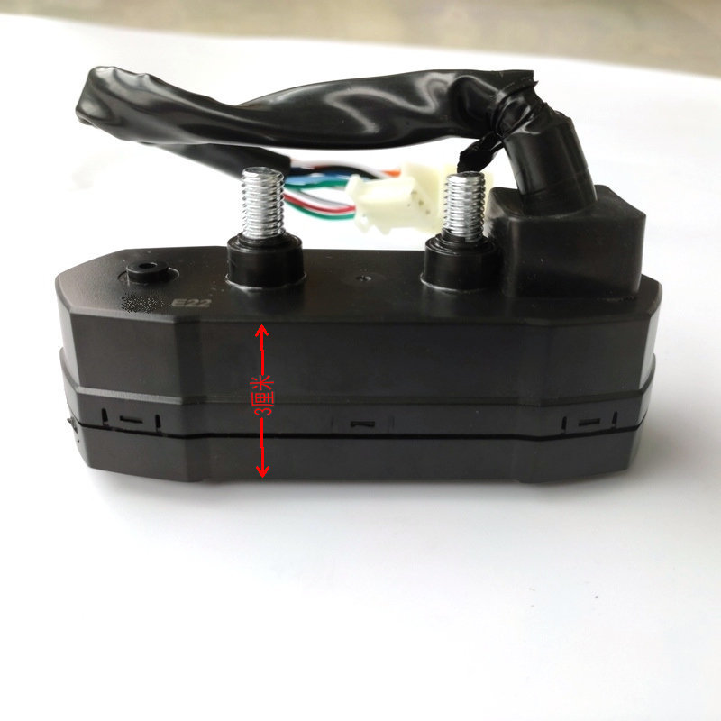Cross-Border Motorcycle Modification Universal Mini Lcd Instrument Off-Road Vehicle Small Adjustable Speedometer Fuel Gauge