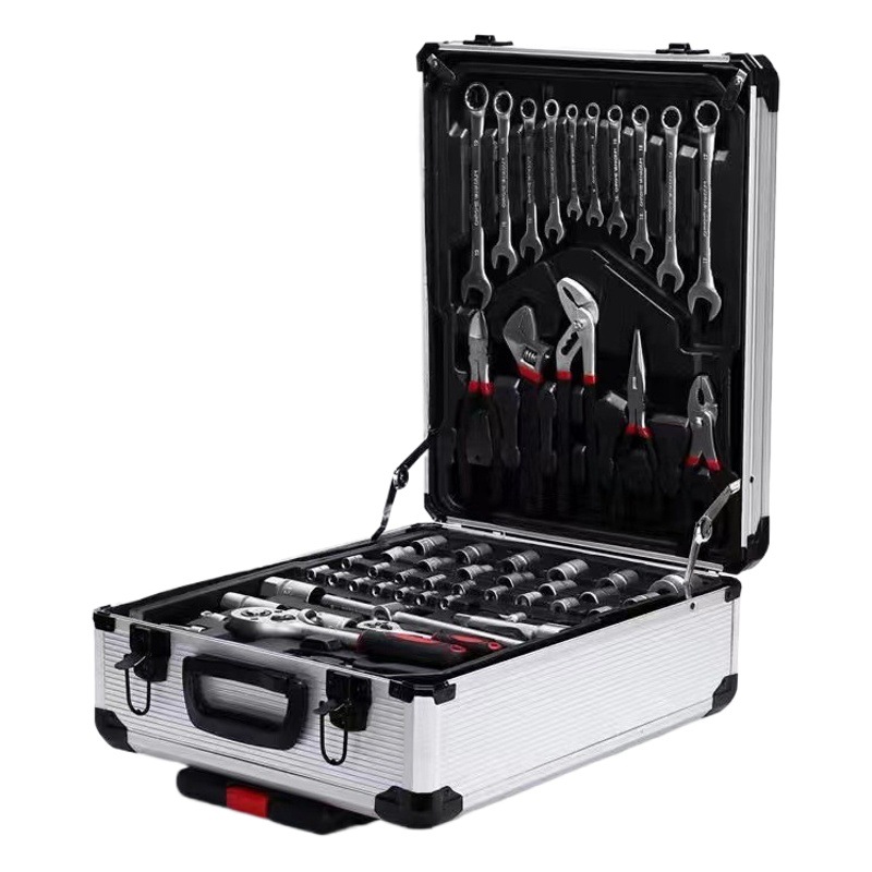 Venta al por mayor 186 piezas hogar auto reparación Auto protección/mantenimiento industrial multi-funcional hardware Herramientas carro caso combinación traje de inversión