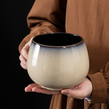 陶瓷窑变茶渣缸家用桌面水盂建水茶水缸废水桶功夫茶配茶洗杯零配