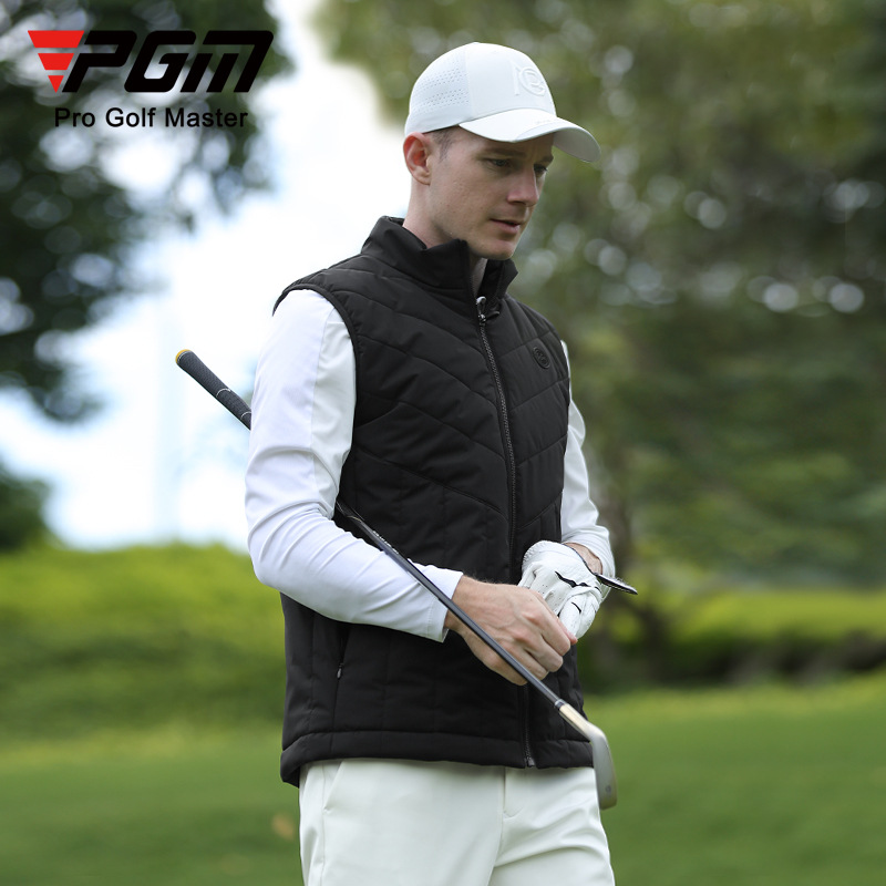 Áo ghi lê golf PGM nam chần bông giữ ấm mùa thu đông — YF519-Áo khoác bông đen [chần bông], YF519-Áo khoác cotton xám [chần bông], YF517-Áo khoác màu đỏ [90% lông vịt trắng], YF517-Áo khoác đen [90% lông vịt trắng]