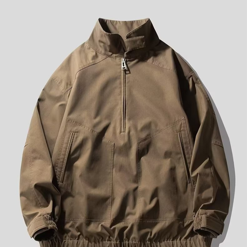 Chaqueta funcional retro americana para hombres, marca de moda de primavera y otoño, chaqueta de trabajo japonesa suelta, chaqueta de pareja, marea