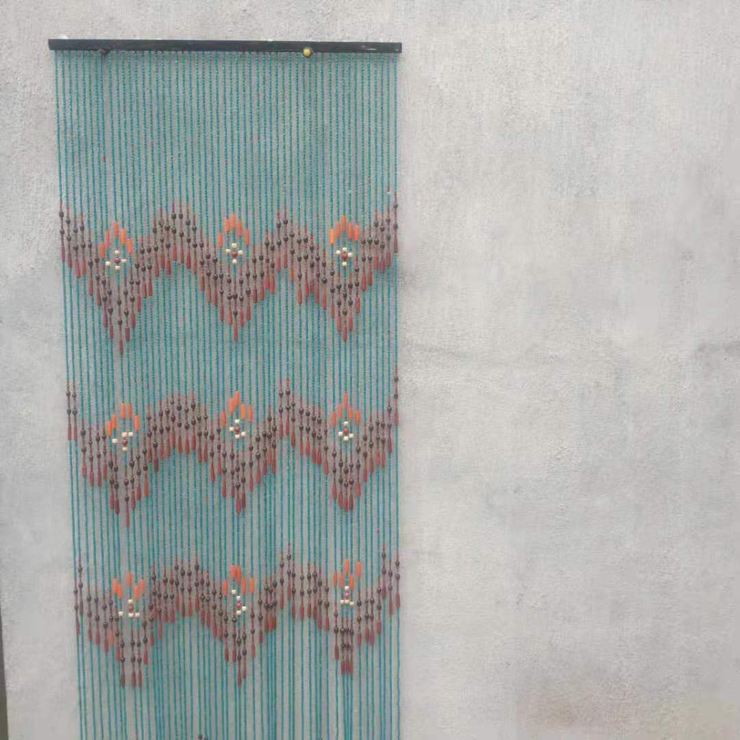 Factory Direct Sales Living Room Antique Partition Wooden Bead Door Curtain Available in Stock