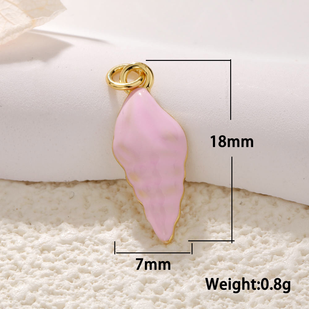 1 Piece 15*16mm 17 * 18mm 18 * 20mm Copper Artificial Pearls Rhinestones Gold Plated Scallop Starfish Fish Tail Pendant display picture 19