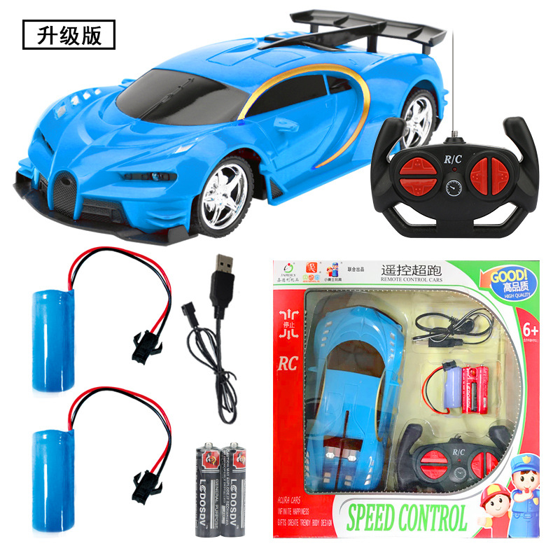 Coche de control remoto niño eléctrico juguete coche deportivo carga todoterreno jeep modelo de cuatro vías 1 18 simulación