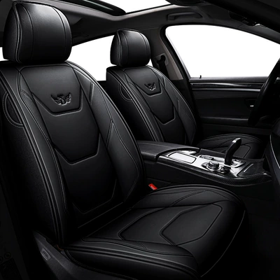 Winter new leather all-inclusive car | Seat cushion, seat cover - all-black-standard-edition