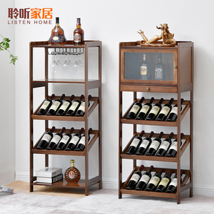 European Style Wine Rack Bar Floor Wine Cabinet Wine Wine Solid Wood Storage Display Rack Wine Storage Rack