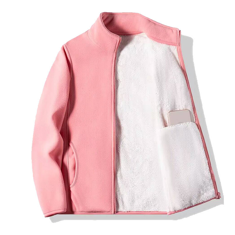 Jacquero de terciopelo de mujer invierno y otoño más terciopelo grueso de doble cara abrigo de terciopelo de terciopelo al por mayor