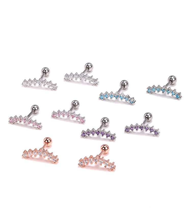 Labret piercing jewelry detail image