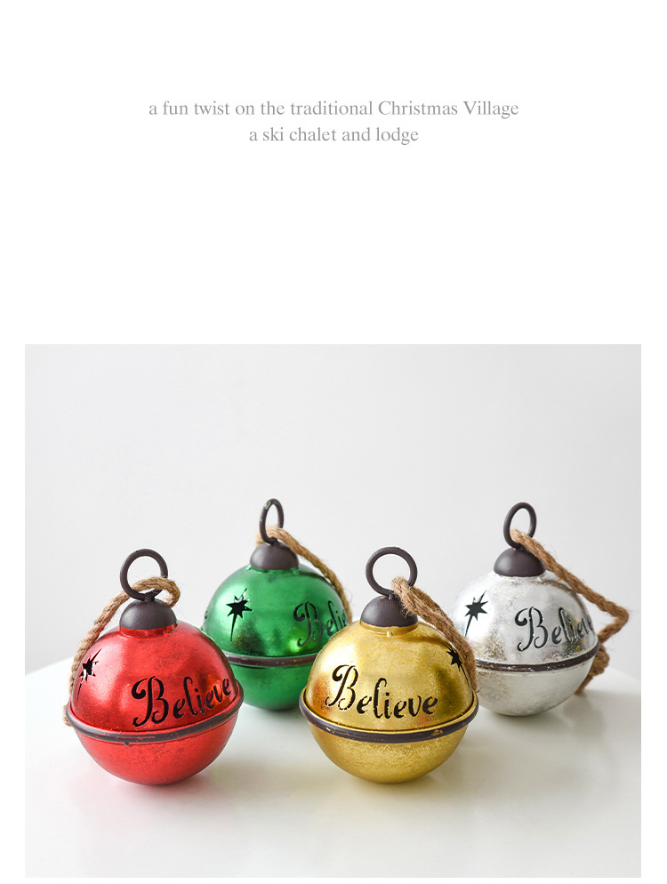 NUCH Iron Tree Pendant - Soundable Christmas Bell Decoration Scene Arrangement_voghion.com