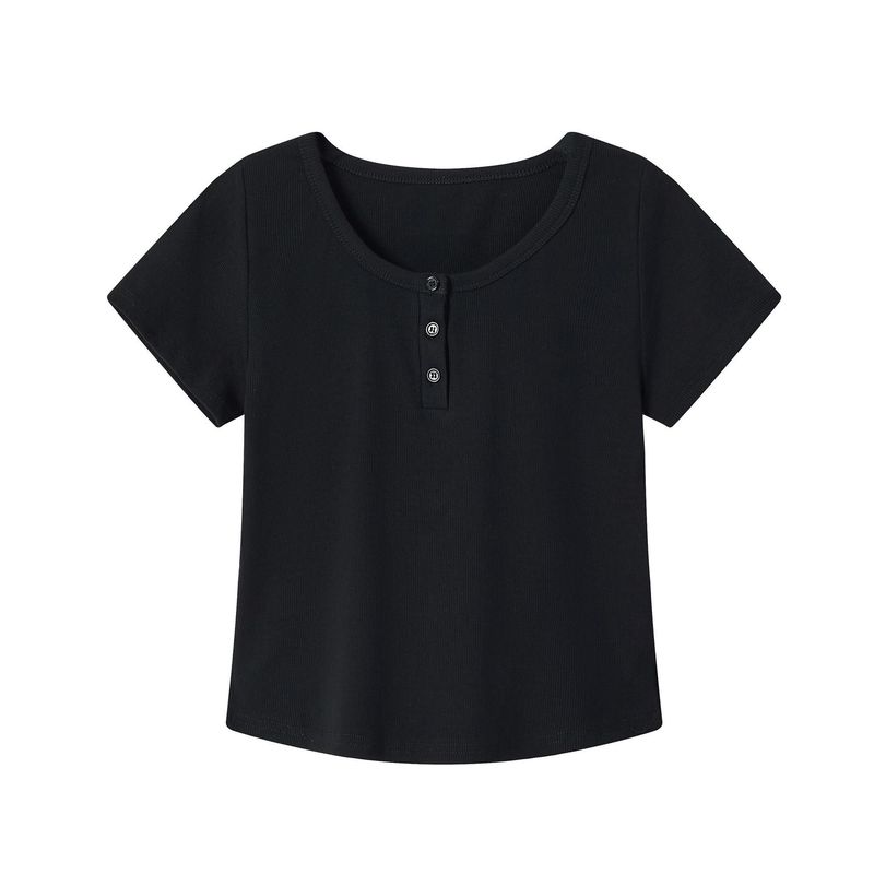 夏の新しいスリムでファッショナブルで多用途なショートスリムフィットソリッドカラーTシャツグレーのスタイリッシュなデザインのボタンダウンシャツ|undefined