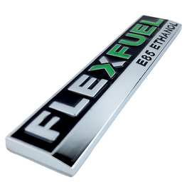 适用于改装E85 ETHANOL个性金属改装车标FLEX FUEL清洁能源车贴