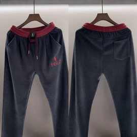 高奢潮牌男士休闲裤新款潮流百搭高品质秋季直筒裤个性时尚简约