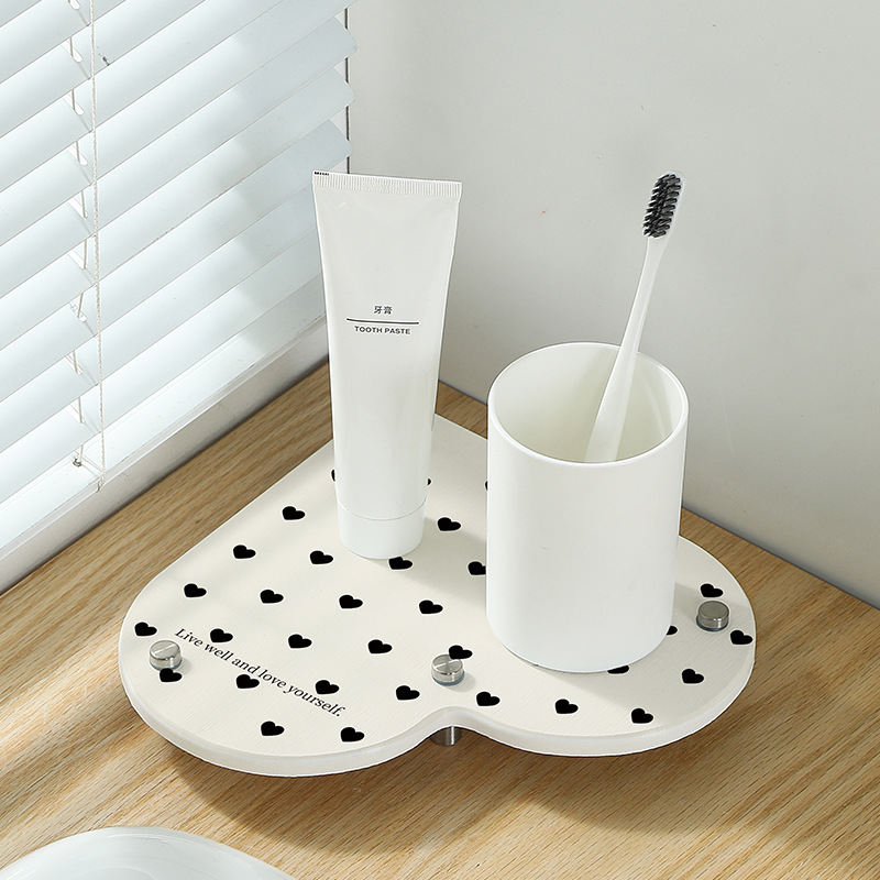 Cream Style Diatom Mud Bathroom Rack Hotel Toilet Washstand Toilet Storage Rack Shelf