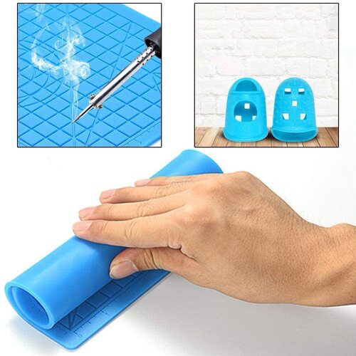 Cross-border hot selling 3D printing pen silicone design pad DIY creative drawing silicone template pad with heat-proof finger cots