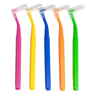 L-shaped interdental brush 7-shaped interdental brush orthodontic interdental brush correction interdental brush gap brush deep cleaning oral bulk
