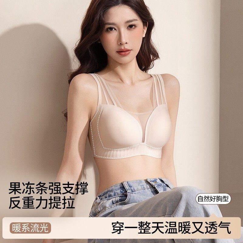 Tingmei Warm Flow-Style Lingerie with Side Support, Anti-Sagging, Lift-Up Bra, Mesh French-Style Lingerie for Women Dt17 Tingmei Warm Flow-Style Lingerie with Side Support, Anti-Sagging, Lift-Up Bra, Mesh French-Style Lingerie for Women Dt17