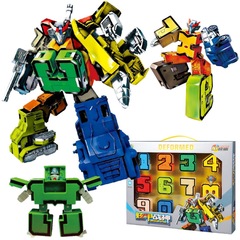 耀甲戦神数字1-10変形合体788-74少年シミュレーション訓練班プレゼント児童玩具卸売り