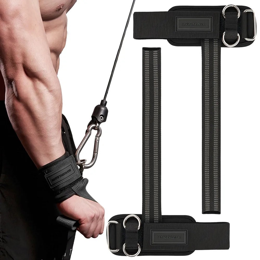 New Fitness Weightlifting Deadlift Special Anti-Slip Wristband D-Ring Pull-Up Booster Belt Anti-Wear Hand Sports Aid