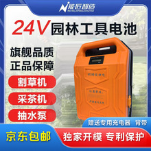 24V36V48V大容量鋰電池背負式電動割草機采茶機通用園林工具專用
