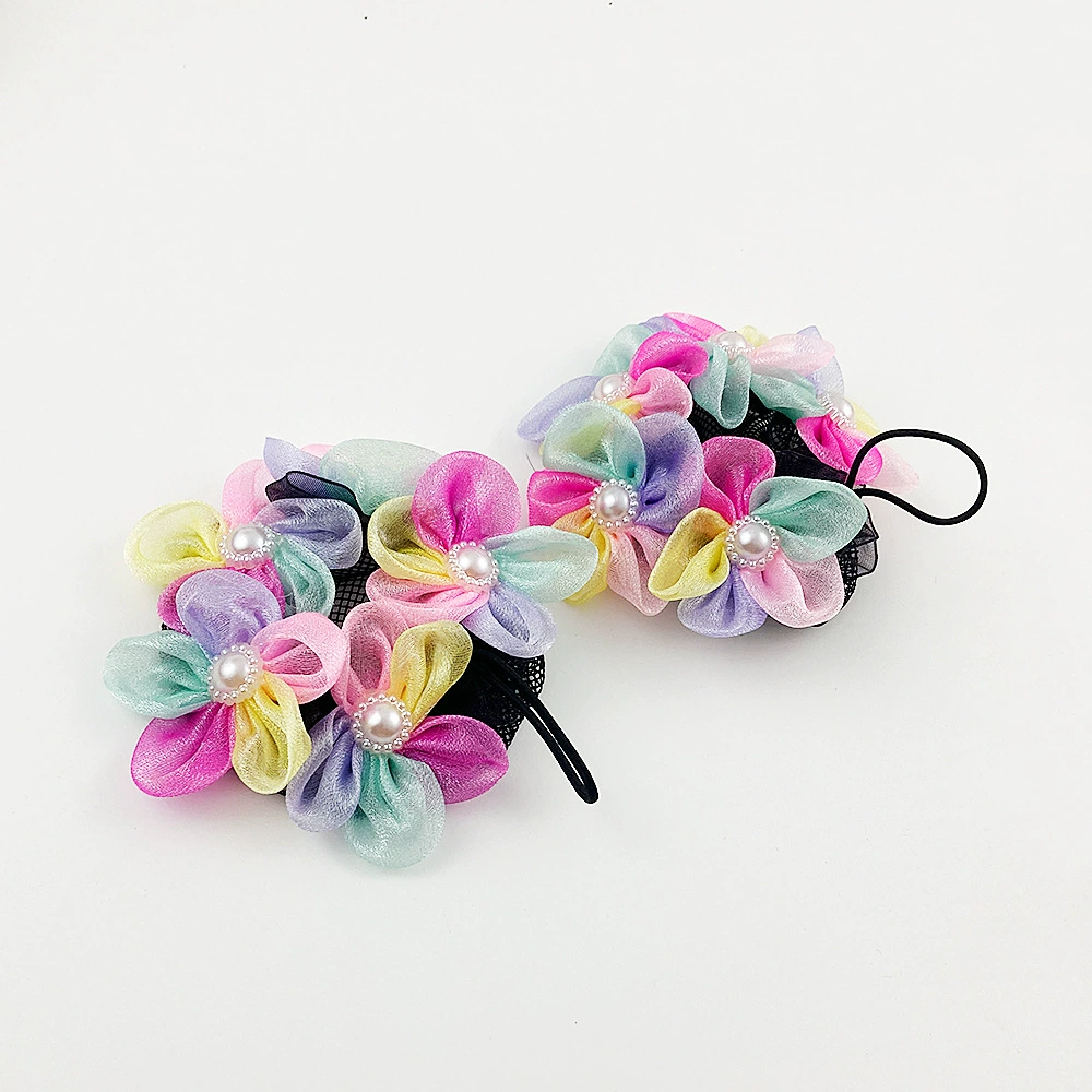 Аксессуар для волос для принцессы, детская миля резинка для волос, шпильки, с цветами