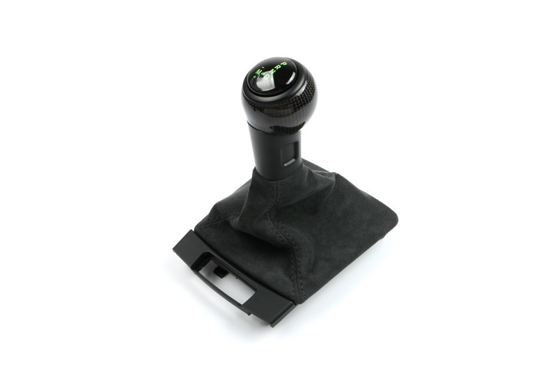 Suitable for Porsche GT4 gear shift knob, 718 Cayman, 911, Boxster, genuine leather, suede, carbon fiber gear shift cover