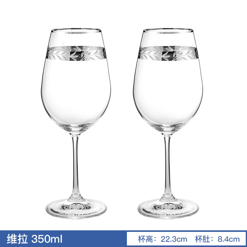Lexus importación checa de cristal sin plomo tazas de vino personalizadas de lujo ligero tazas de vino al por mayor tazas de vino
