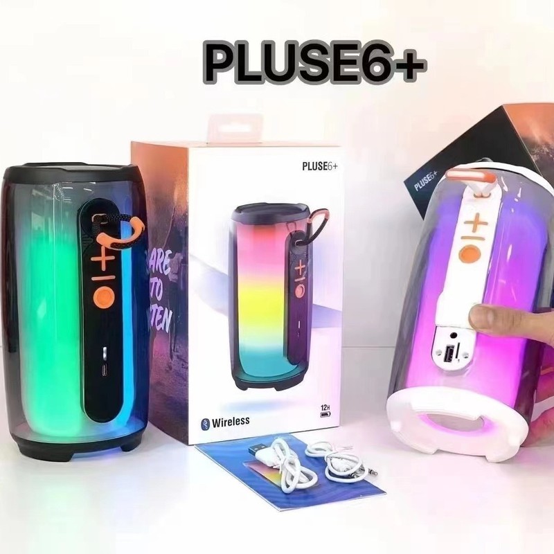 脈動プルース6全画面カラーRGBライト無線サブウーファbluetoothスピーカー創意プレゼントk歌マイク|undefined