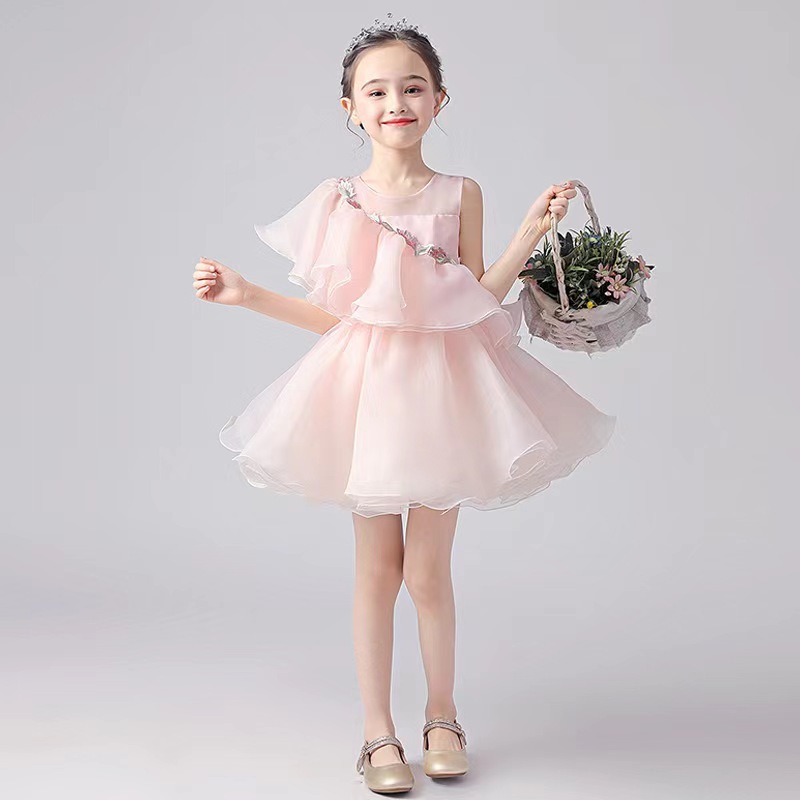 Abito da principessa in tulle per bimba vestito cerimonia_voghion.com