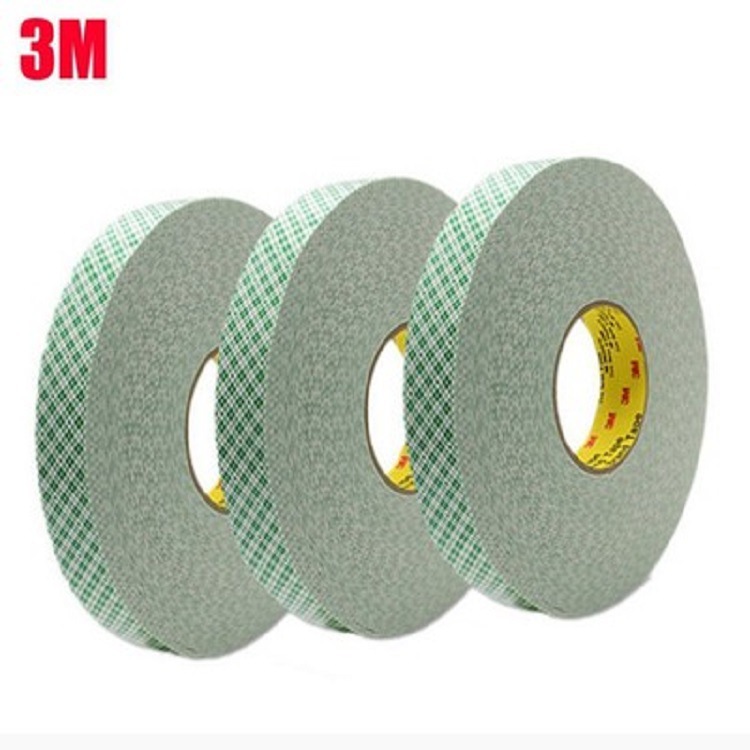 3M4026丙烯酸泡棉双面胶白色绿格子1.6厚度强力无痕防水耐高温胶