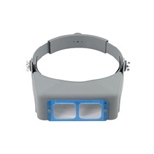 81007-B光學玻璃鏡片頭戴式放大鏡手機維修看書閱讀手工制作批發