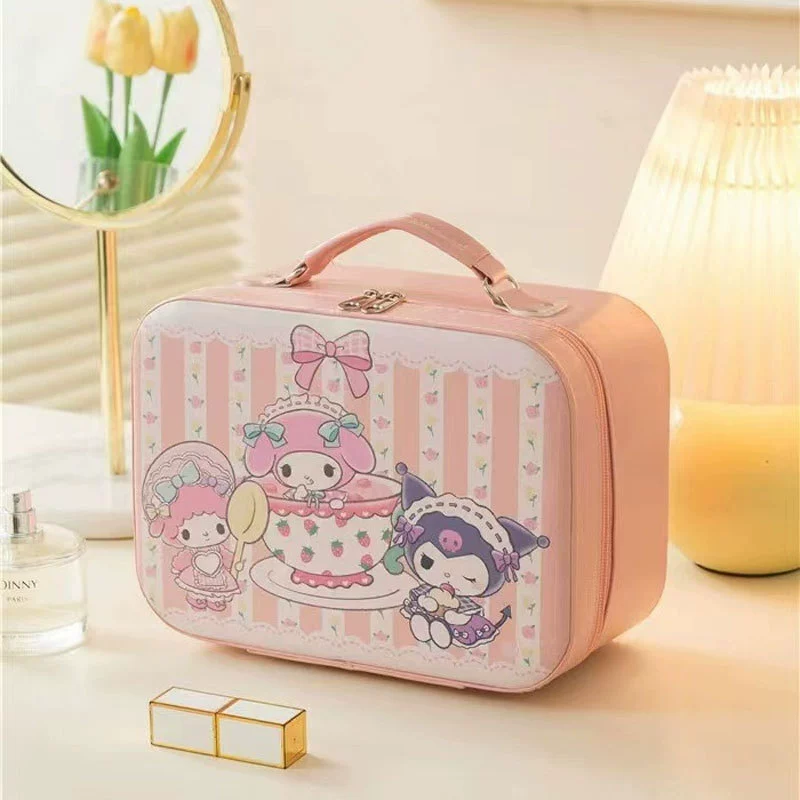 Capacious hair mesh, handheld storage box, organizer bag, internet celebrity