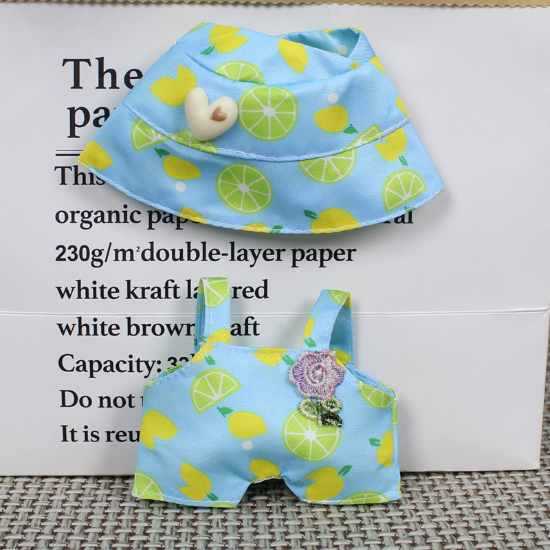 Aplicable a 17cm123 generación de ropa de tela de peluche muñeca ropa casual sombrero conjunto de sombrero al por mayor