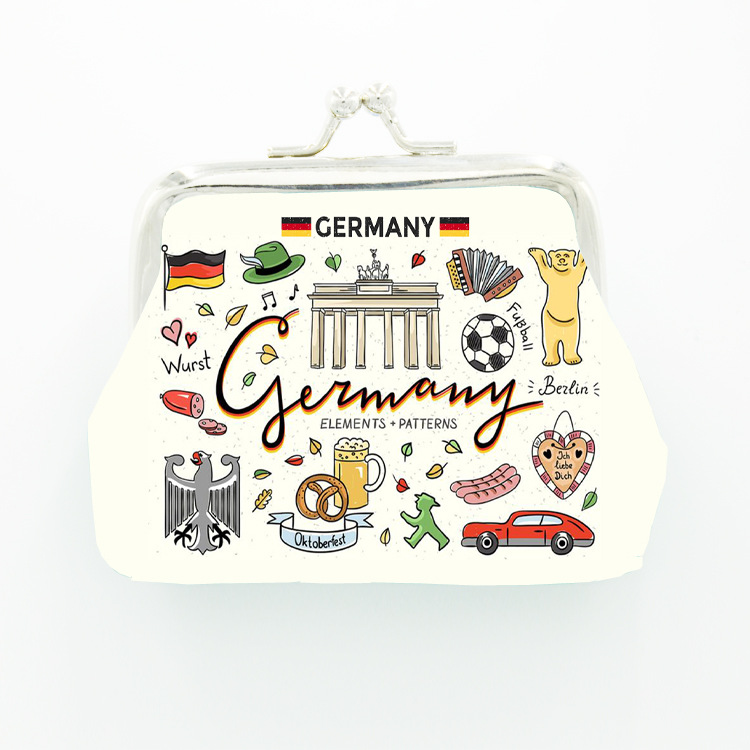 ドイツ GERMANY 観光土産バックル子供用小銭入れレディースジュエリーイヤホン口紅コイン財布