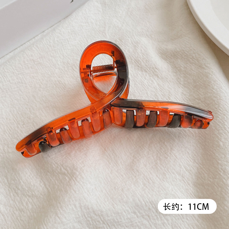 Pinza para el cabello con plato de perlas de invierno coreano para mujer, gran cantidad de cabello, clip para el cabello de tiburón, elegante temperamento, pinza para el cabello, tocado