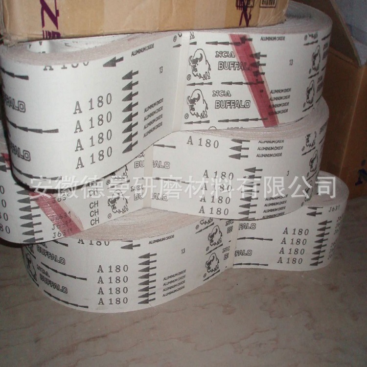 日本野牛涂层砂带 NCA J631 J02白粉砂带 不锈钢 铝合金抛光带