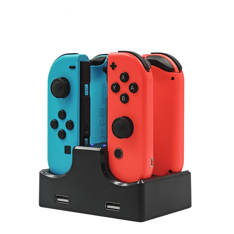 NINtendo switch Handle Four-charge switch joycon Seat Charger Small Handle Seat Charger 4IN1 Seat Charger
