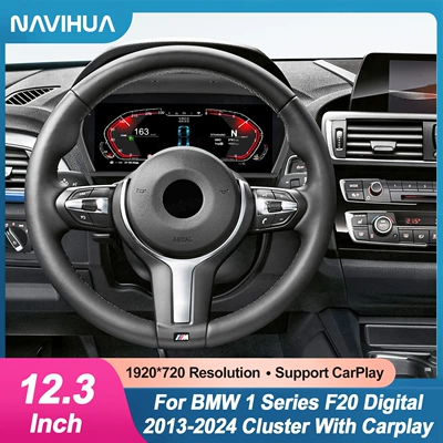 BMW 1-7 Seriyası üçün Carplay funksiyalı HUD səkkiz temalı LCD cihaz paneli