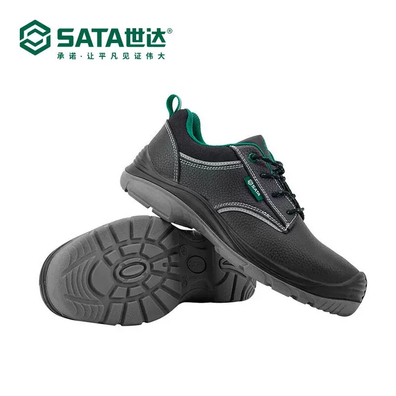 Shida Labor Protection Shoes FF0001 Men's Anti-smashing and Anti-stab Steel Toe Work Shoes Special for Construction Site Sports Style