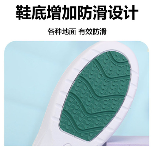 Women's Leather Nurse Shoes with Soft Sole, Non-Tiring, Breathable, Non-Foot Odor, Built-in Air Cushion, Rebounding Comfort, Medical Professional Shoes for All Seasons