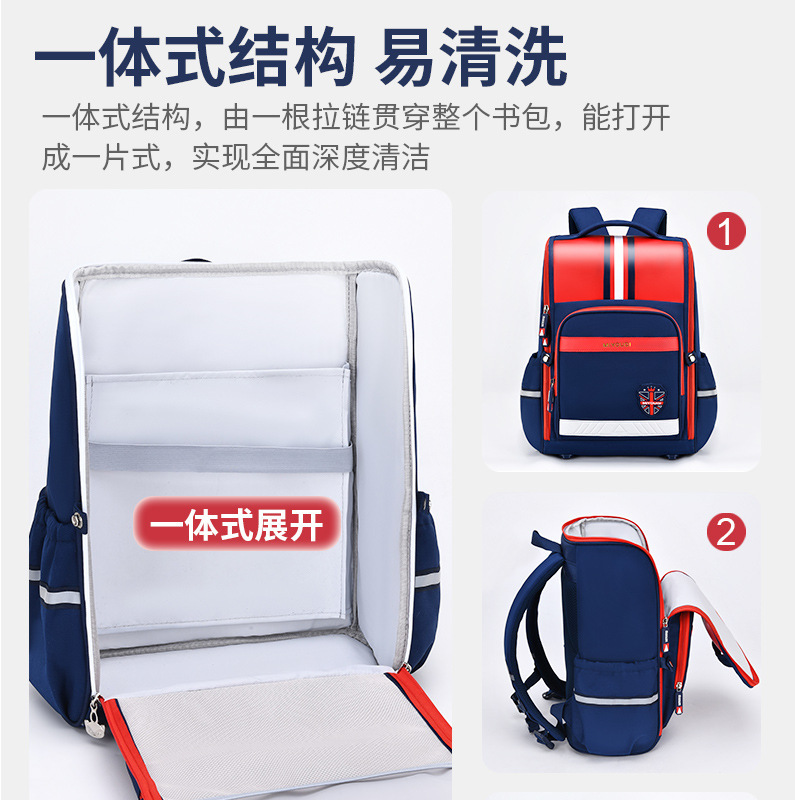 2023 niños transfronterizos estilo británico escuela mochila lindo niños grandes impresos niñas niños Escuela primaria Escuela al por mayor