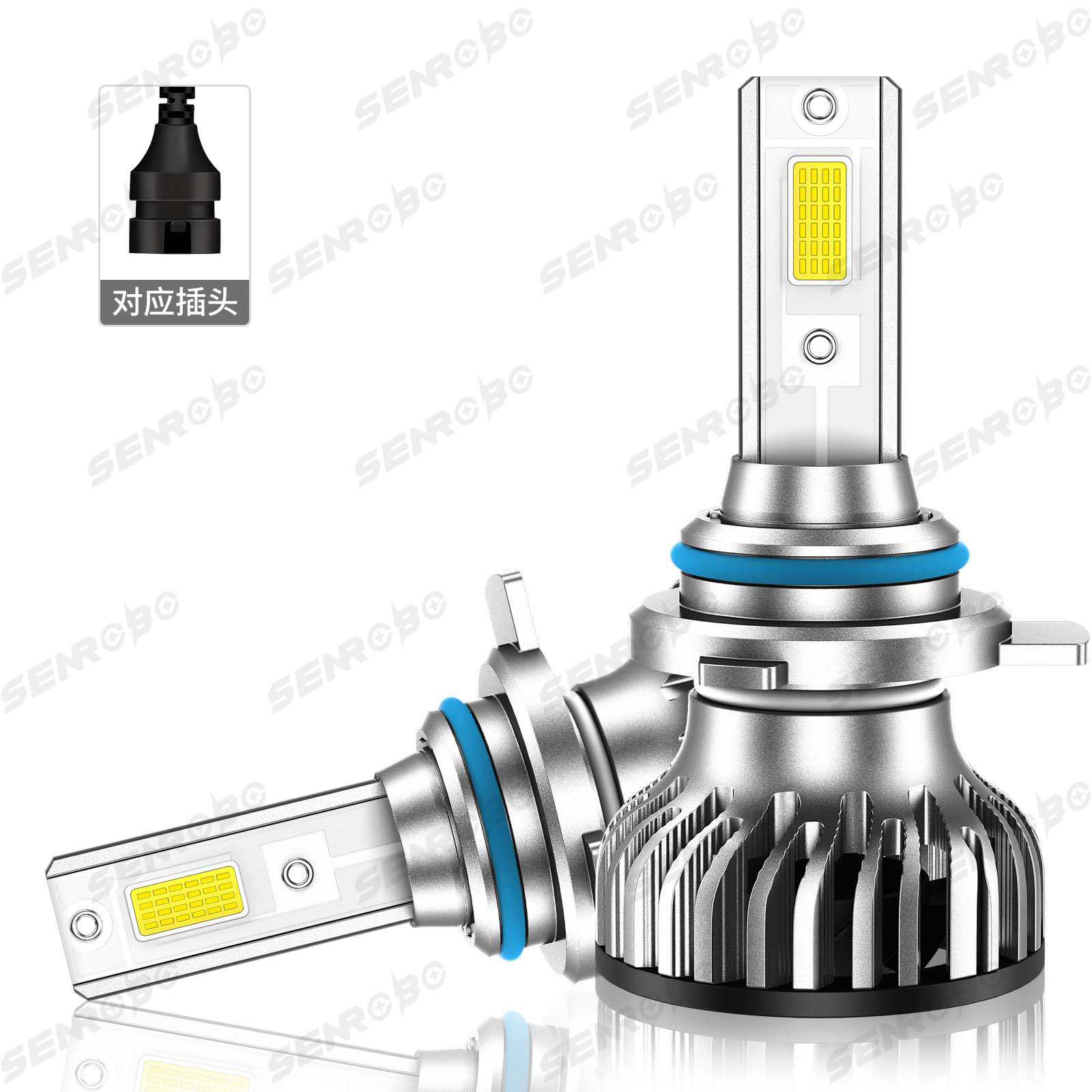 Nuevos productos transfronterizos de automóviles LED luz super brillante 6000K transformar faro de iluminación H4 H11 fábrica al por mayor