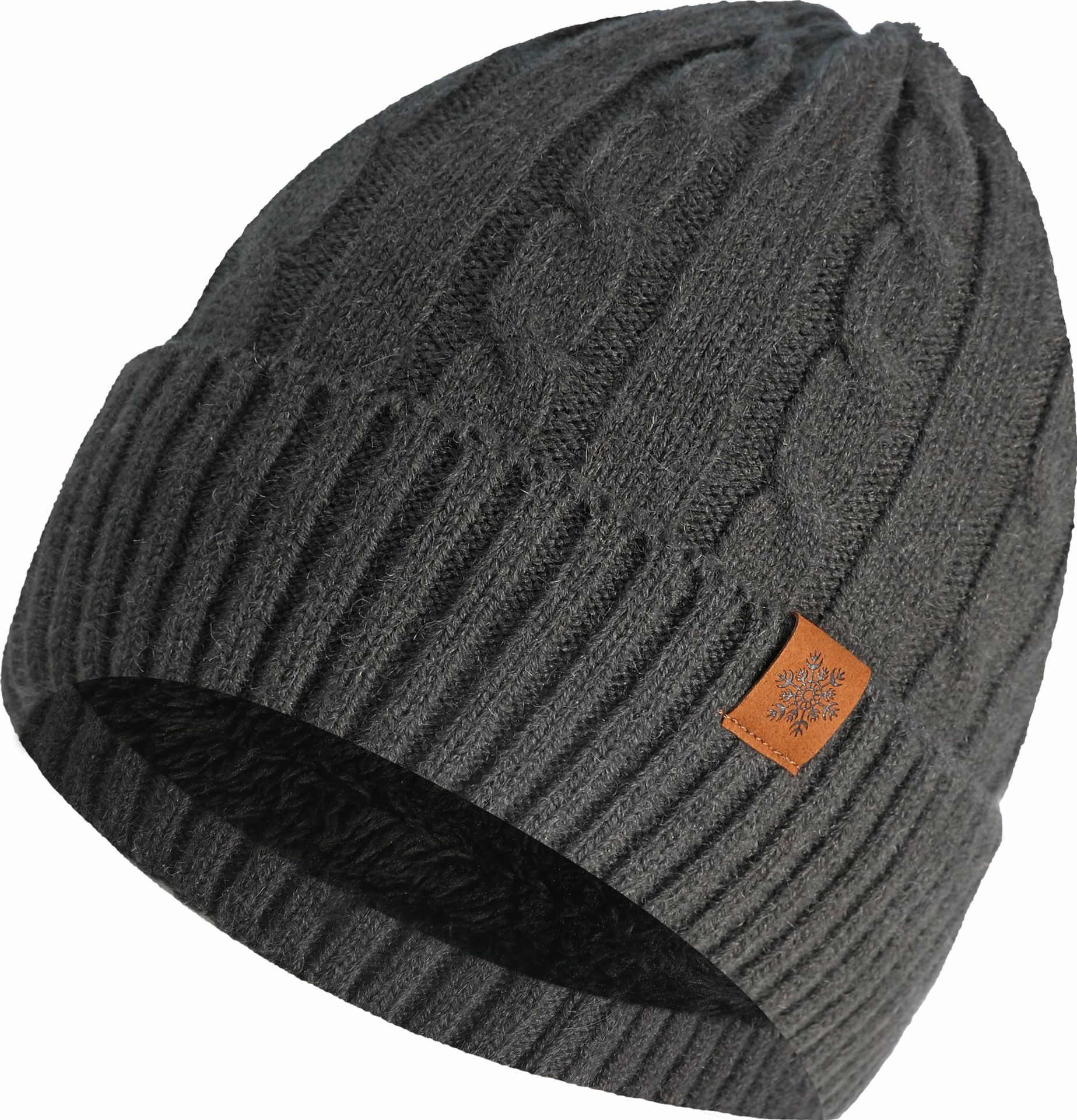 짙은 회색 모자