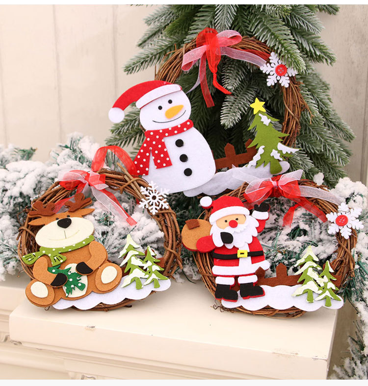 Wholesale New Wooden Rattan Garland Christmas Decorations Nihaojewelry display picture 10