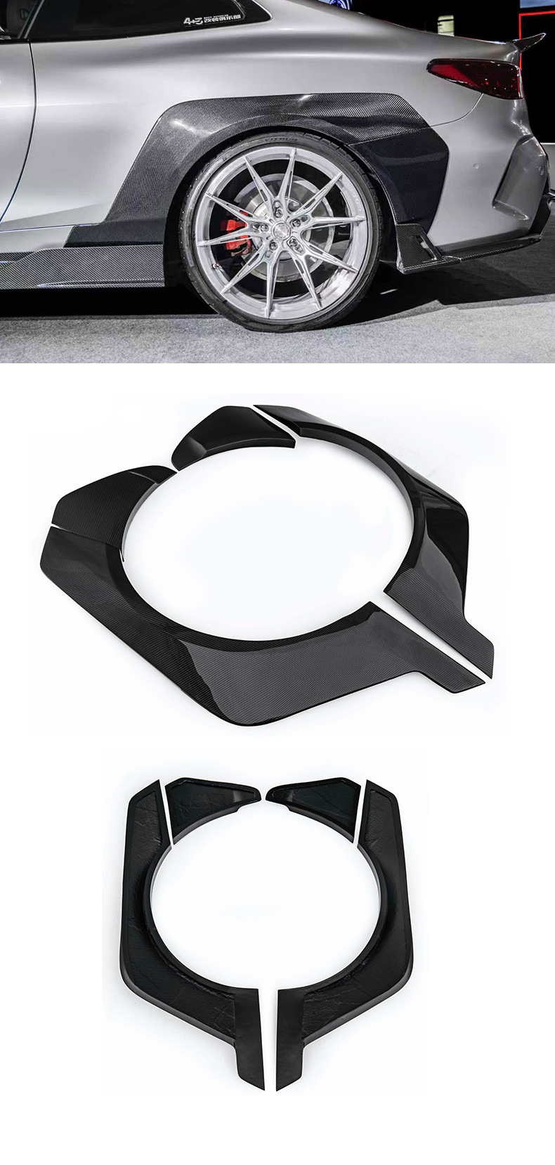 Suitable for Bmw 4 Series G22/G23 Modified Cmst Front Lip, Rear Lip, Side Skirts, Wheel Arches, Rear Wing, Front Bumper, Grille Kit