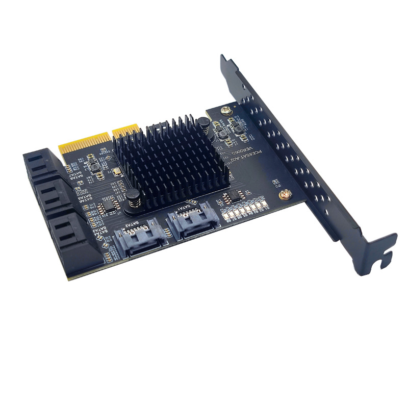 PCI-E GEN3 4Xת8��SATA3.0Ӳ��6G��չ����˶ASM1166 PCI-E3.0