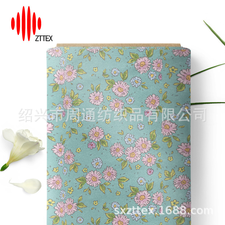 ZTTEX 包工包料 INS新款 跨境 印花布料 涤纶190t防水