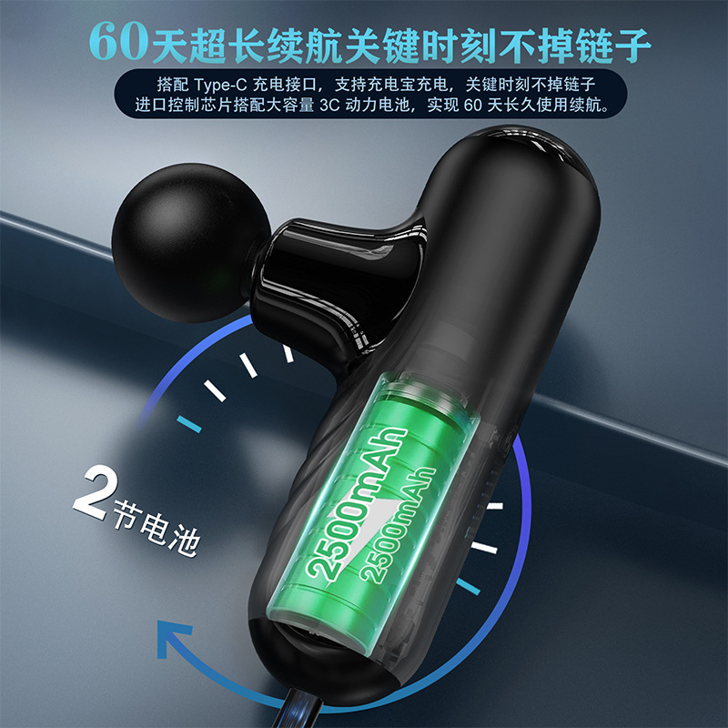 无刷电机迷你筋膜枪跨境专业级肌肉按摩器mini便携式筋膜枪工厂|undefined