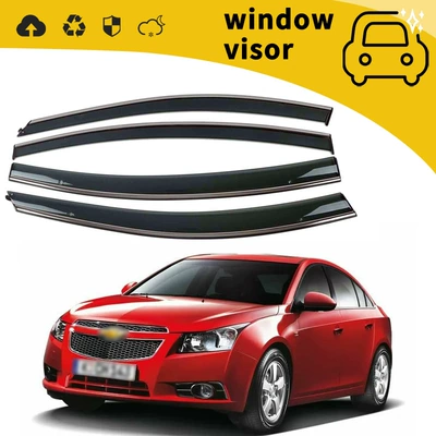 Suitable for 09-20 Chevrolet Cruze Cruze covoz car door rain shield window rain eyebrow modification decoration (Rain shield) - 09-13-classic-cruze-sedanstainless-steel-bright-strip-head-buckle-buckle-adhesive-4