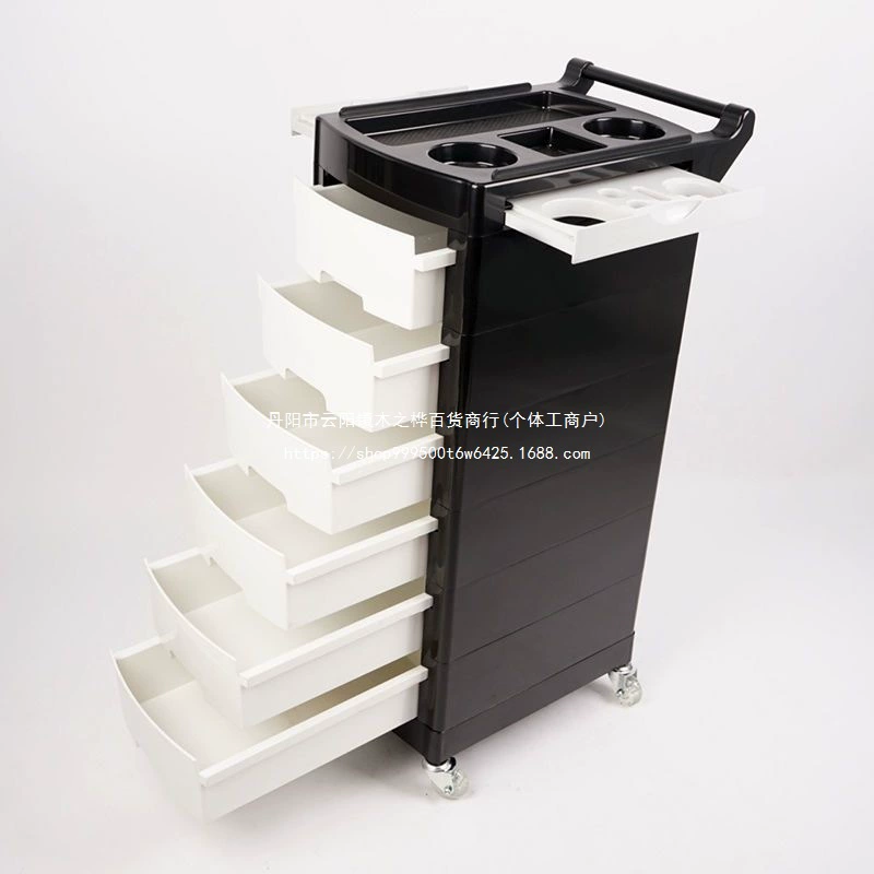 Парикмахерская тележка, шкаф для хранения с выдвижными ящиками, салон красоты, высококачественная парикмахерская тележка для инструментов с колесиками