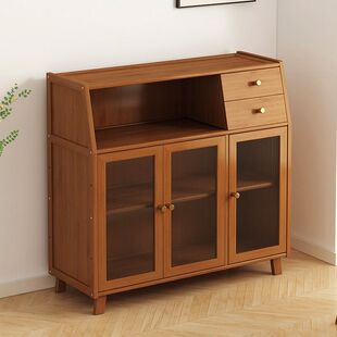 Sideboard Wall-Mounted Kitchen Storage Cabinet Household Multi-Functional Pot Storage Rack Simple Floor-Standing Multi-Layer Storage Rack